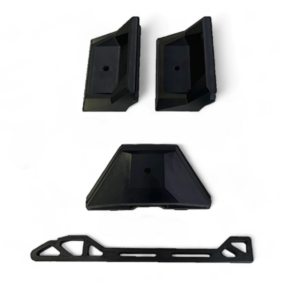 Starlink Mini Roof Rack Mount – 3-Point T-Slot System (Optional Clear Shield & Stainless Bolts)