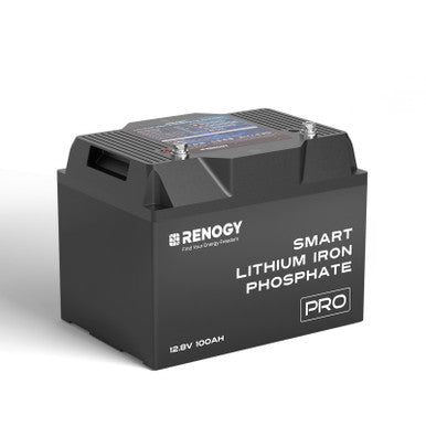 Renogy 12V 100Ah Smart LiFePO₄ Lithium Battery – Auto-Balancing & Long Life