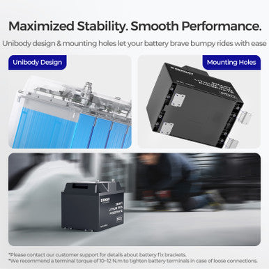 Renogy 12V 100Ah Smart LiFePO₄ Lithium Battery – Auto-Balancing & Long Life