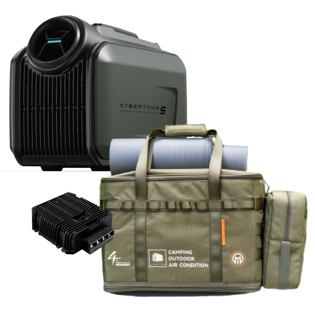 Cybertake S1 Pro portable air conditioner with 48v booster and bag