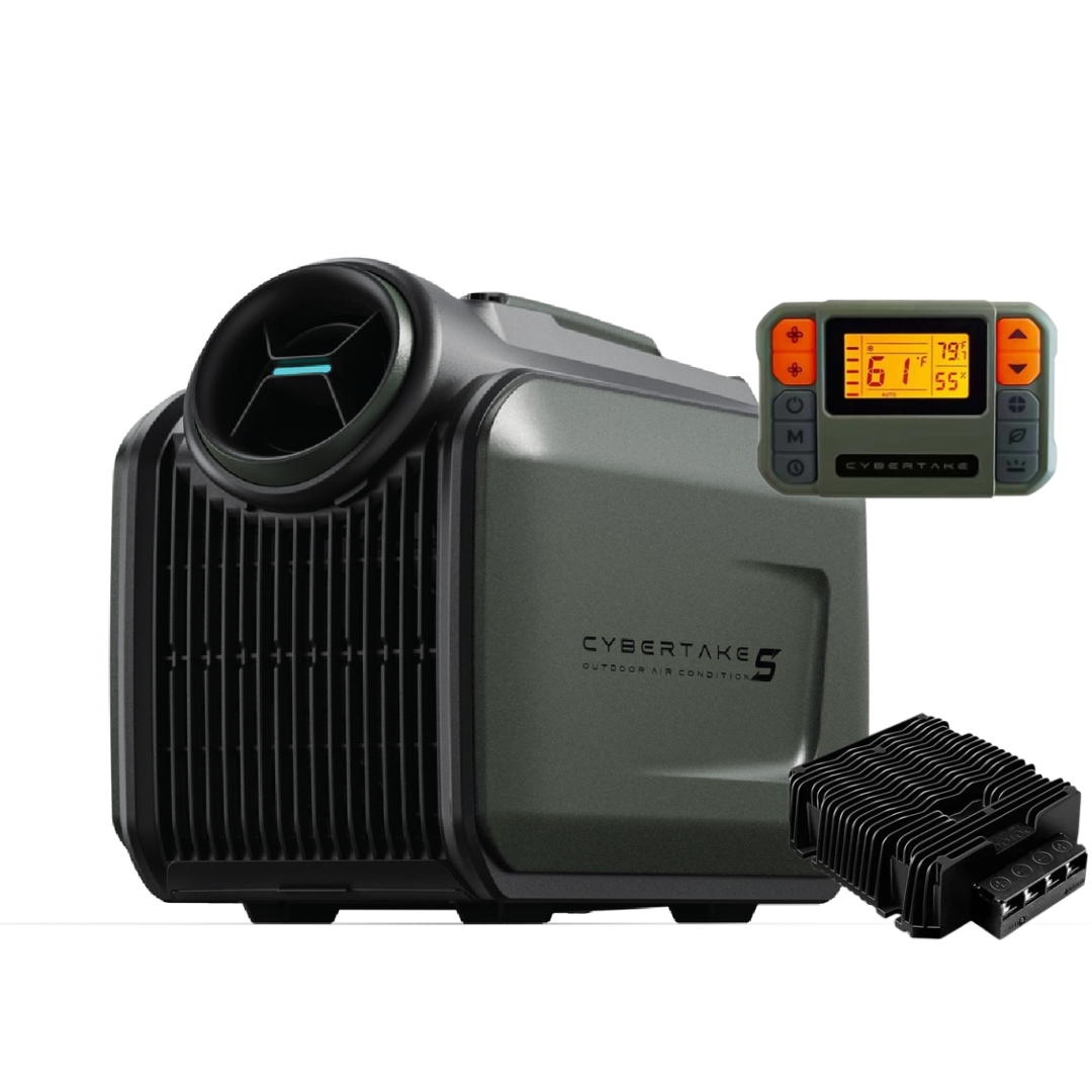 Cybertake S1 Pro portable air conditioner with 48v booster and remote