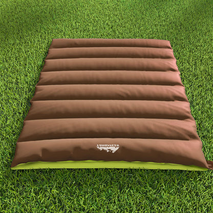 Weisshorn Double Sleeping Bag -5°C | Thermal 2-in-1 Camping Blanket for Hiking, Tent & Outdoor Adventures – Brown