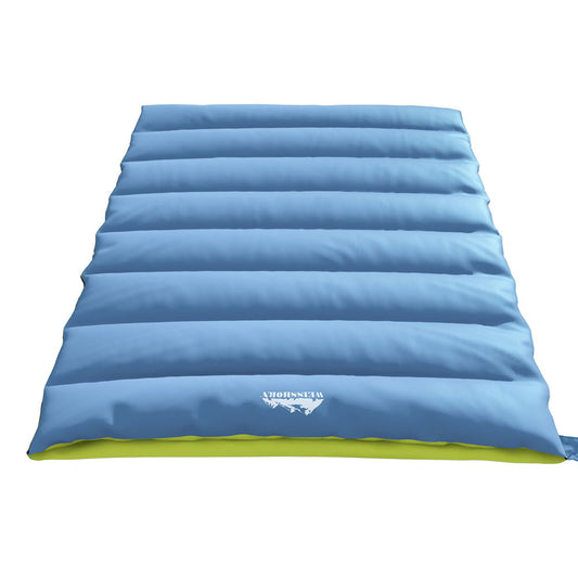 Weisshorn Double Sleeping Bag -5°C | Thermal 2-in-1 Camping Blanket for Hiking, Tent & Outdoor Adventures – Grey