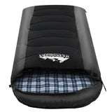 Weisshorn Single Sleeping Bag -20°C | Ultra-Warm 4-Season Thermal Sleeping Bag for Camping & Hiking - Black