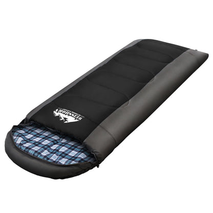 Weisshorn Single Sleeping Bag -20°C | Ultra-Warm 4-Season Thermal Sleeping Bag for Camping & Hiking - Black