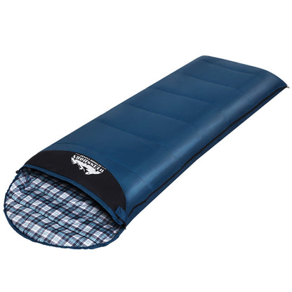 Weisshorn Single Sleeping Bag | Lightweight Thermal Camping Sleeping Bag for 0°C to 20°C - Blue