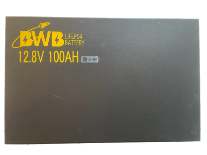 BWB Super Slim 100Ah 12V LiFePO₄ Lithium Battery (Optional Bluetooth Monitoring) — Australian Made