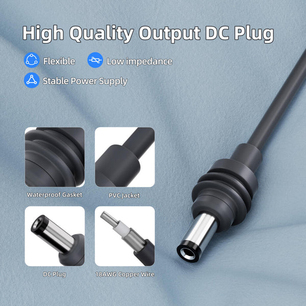 Starlink Mini 3-in-1 DC Power Cable 3.0M, USB C, DC Plug and Cigarette Lighter Plug