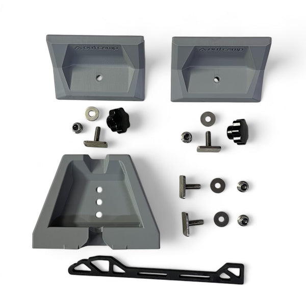 Starlink Gen 3 Roof Rack Mount – Flat Secure 3-Point System (Black / Grey)