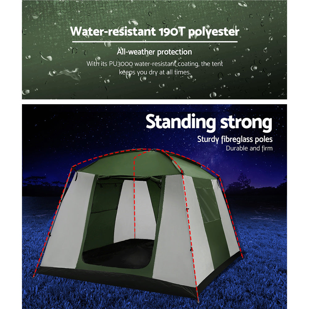 Weisshorn Camping Tent – 6 Person Family Dome