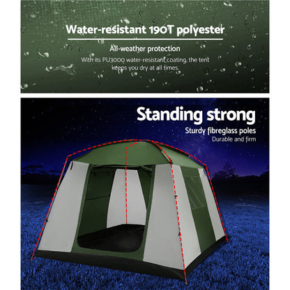 Weisshorn Camping Tent – 6 Person Family Dome