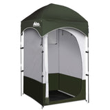 Weisshorn Camping Shower & Toilet Tent – Outdoor Portable Changing Room Ensuite (Green)