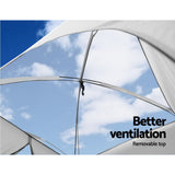 Weisshorn Camping Shower & Toilet Tent – Outdoor Portable Changing Room Ensuite (Green)