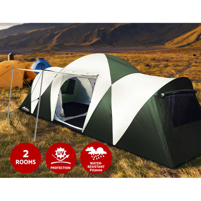 Weisshorn 12-Person Family Camping Tent – Green