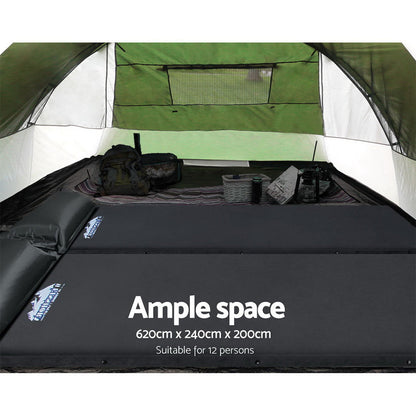 Weisshorn 12-Person Family Camping Tent – Green