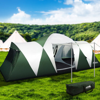Weisshorn 12-Person Family Camping Tent – Green