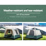Weisshorn Instant Up Camping Tent – 4 Person