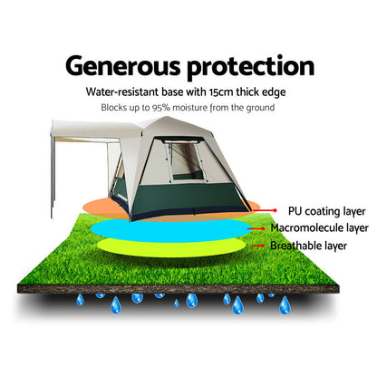 Weisshorn Instant Up Camping Tent – 4 Person