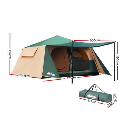 Weisshorn Instant Up Camping Tent - 8 Person