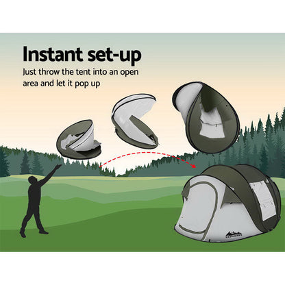 Weisshorn Instant Up Camping Tent – 4–5 Person