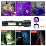 7-in-1 Rechargeable UV Flashlight – Versatile, Powerful, Waterproof