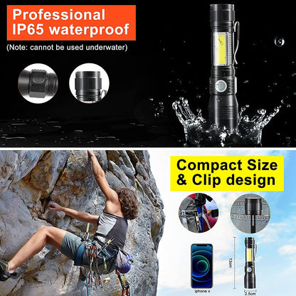7-in-1 Rechargeable UV Flashlight – Versatile, Powerful, Waterproof