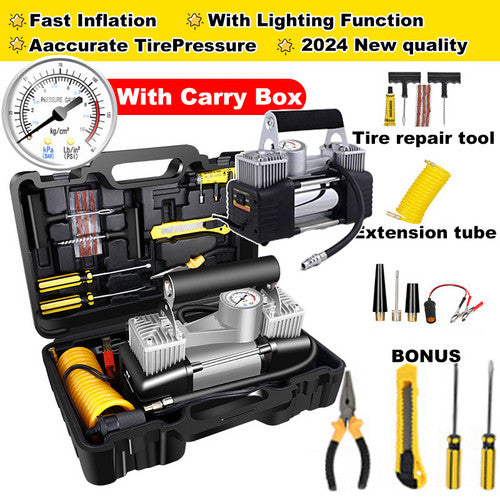 Portable 12V Air Compressor – Heavy-Duty Tyre Inflator & Deflator