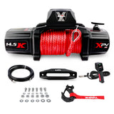 X-BULL electric winch with a wireless remote and accessories