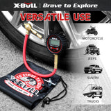 X-BULL Tyre Deflator with Digital Pressure Gauge – 250PSI LED Display | For Car, Motorcycle, and 4WD