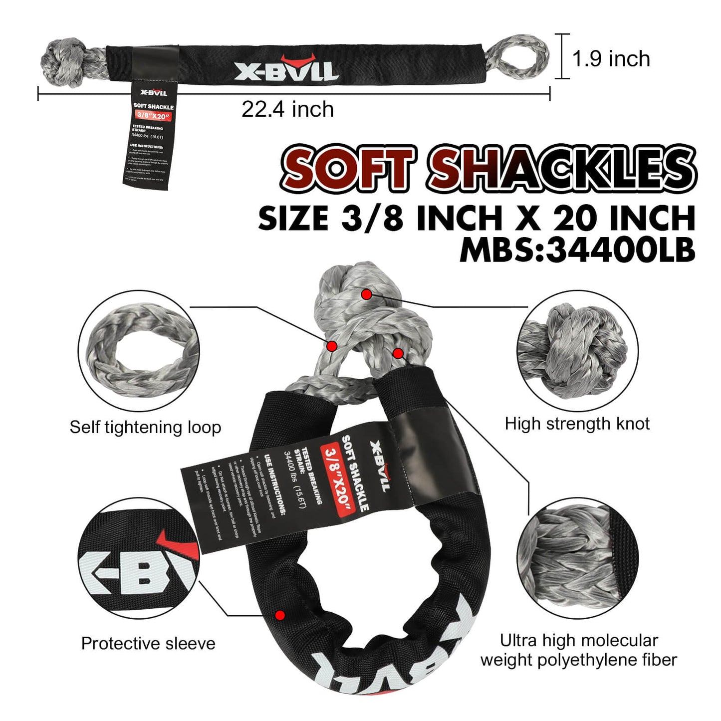 Soft Shackles features