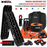 X-BULL Winch Recovery Kit with Snatch Strap & Gen 3.0 Recovery Tracks - Black