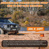 X-BULL 4WD Recovery Kit being used to recover a 4x4 out of sand