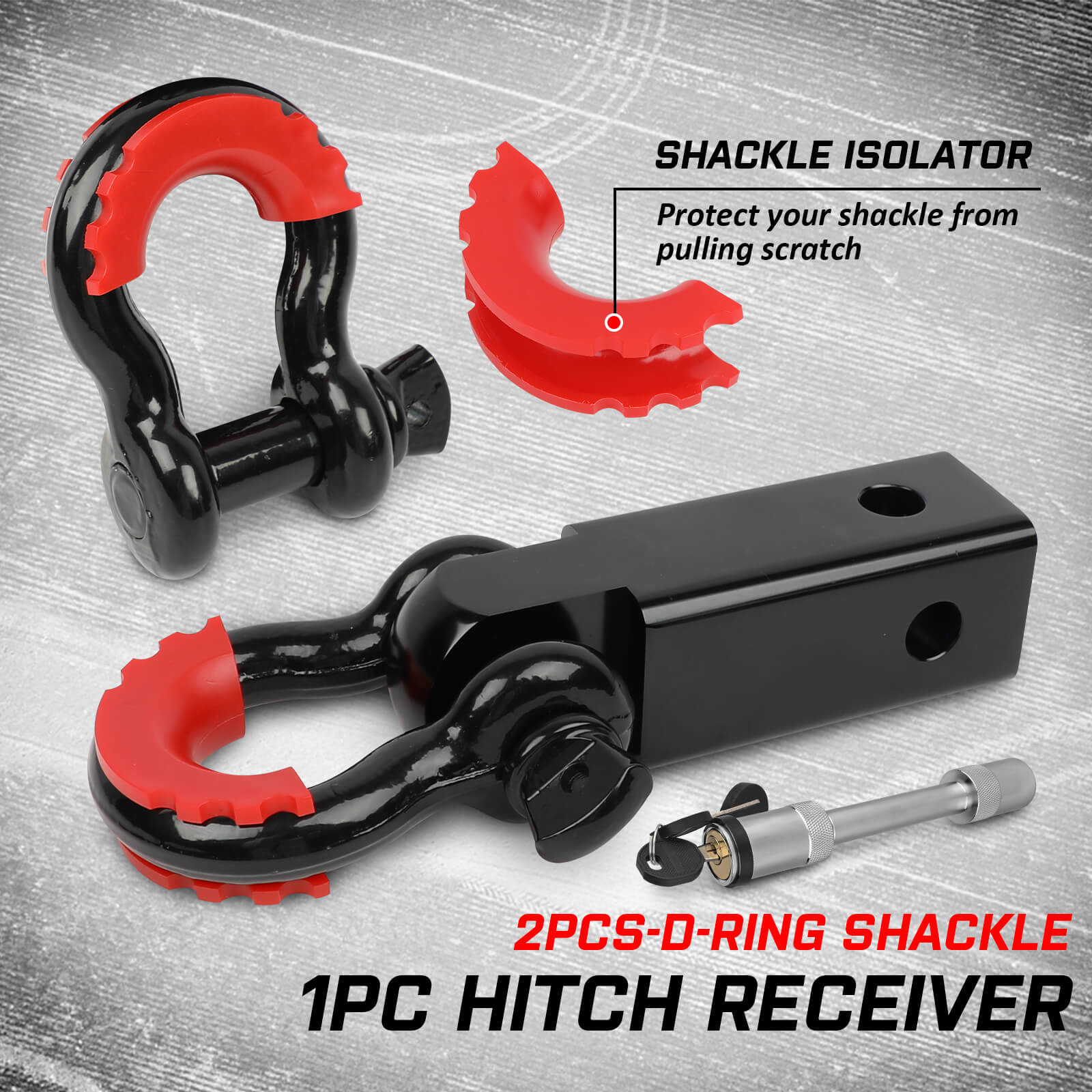 X-BULL 4WD Recovery Kit hitch receiver