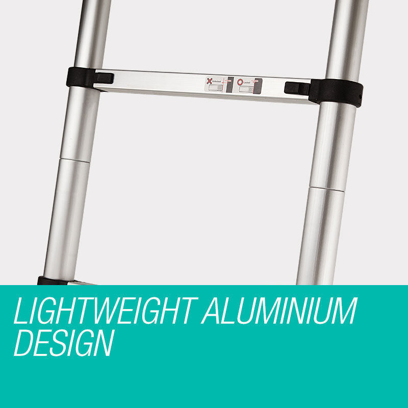 Bullet 2m Telescopic Aluminium Ladder – Compact, Lightweight & Built for Outdoor Adventure