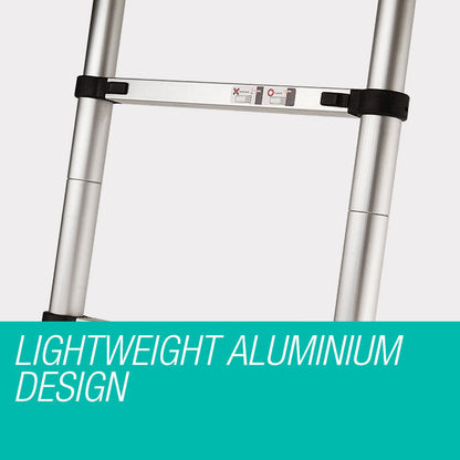 Bullet 2m Telescopic Aluminium Ladder – Compact, Lightweight & Built for Outdoor Adventure