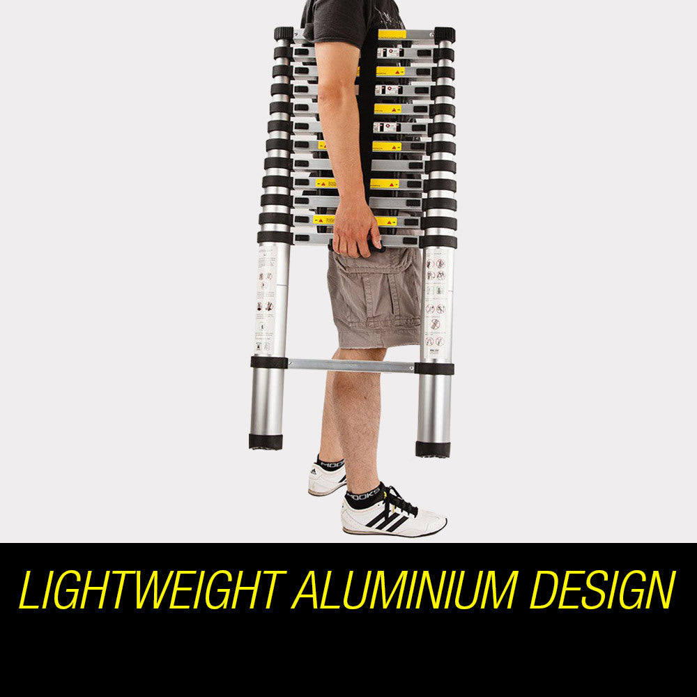 Bullet 3.8m Multipurpose Telescopic Folding Ladder – Compact, Versatile & Caravan-Ready
