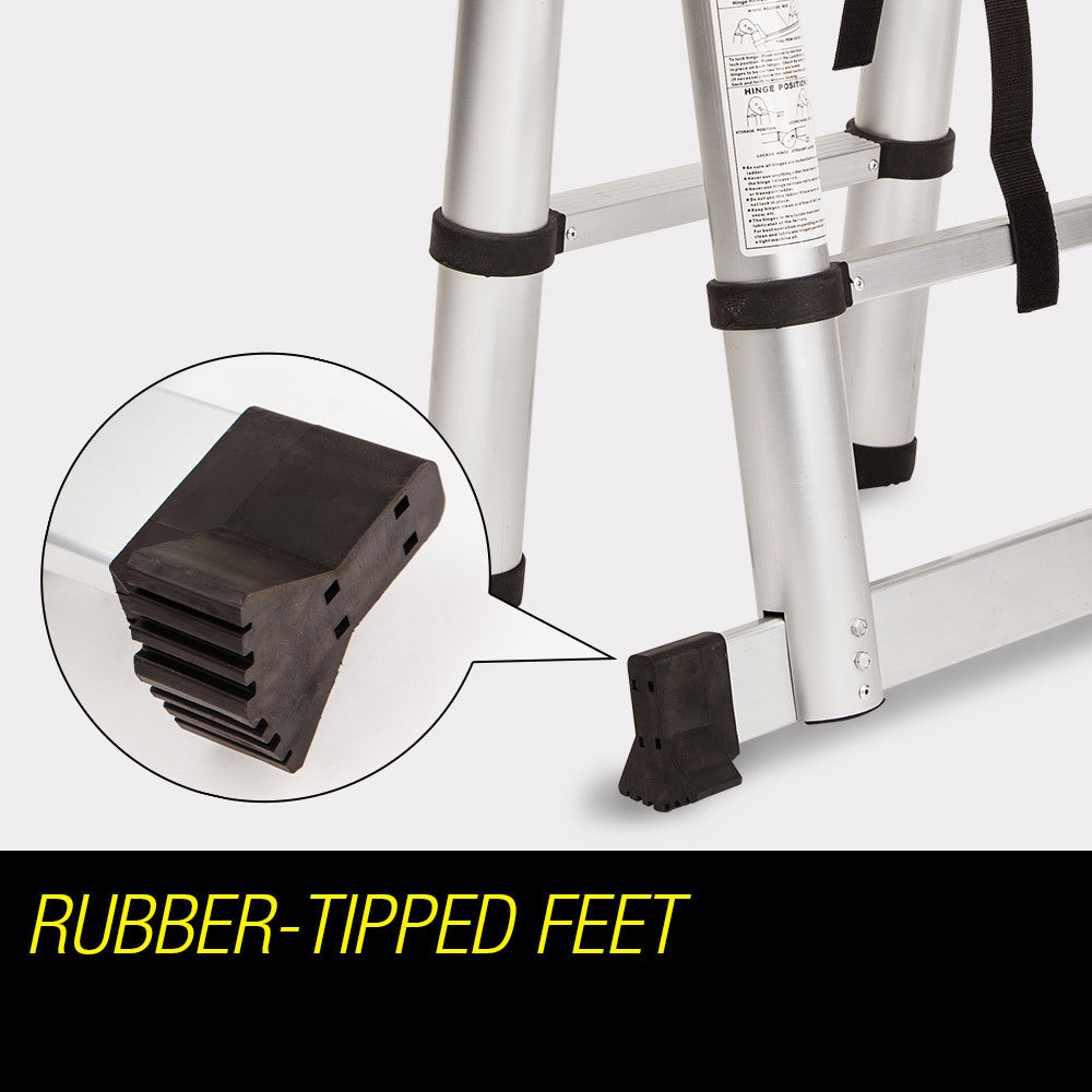 Bullet 3.8m Multipurpose Telescopic Folding Ladder – Compact, Versatile & Caravan-Ready