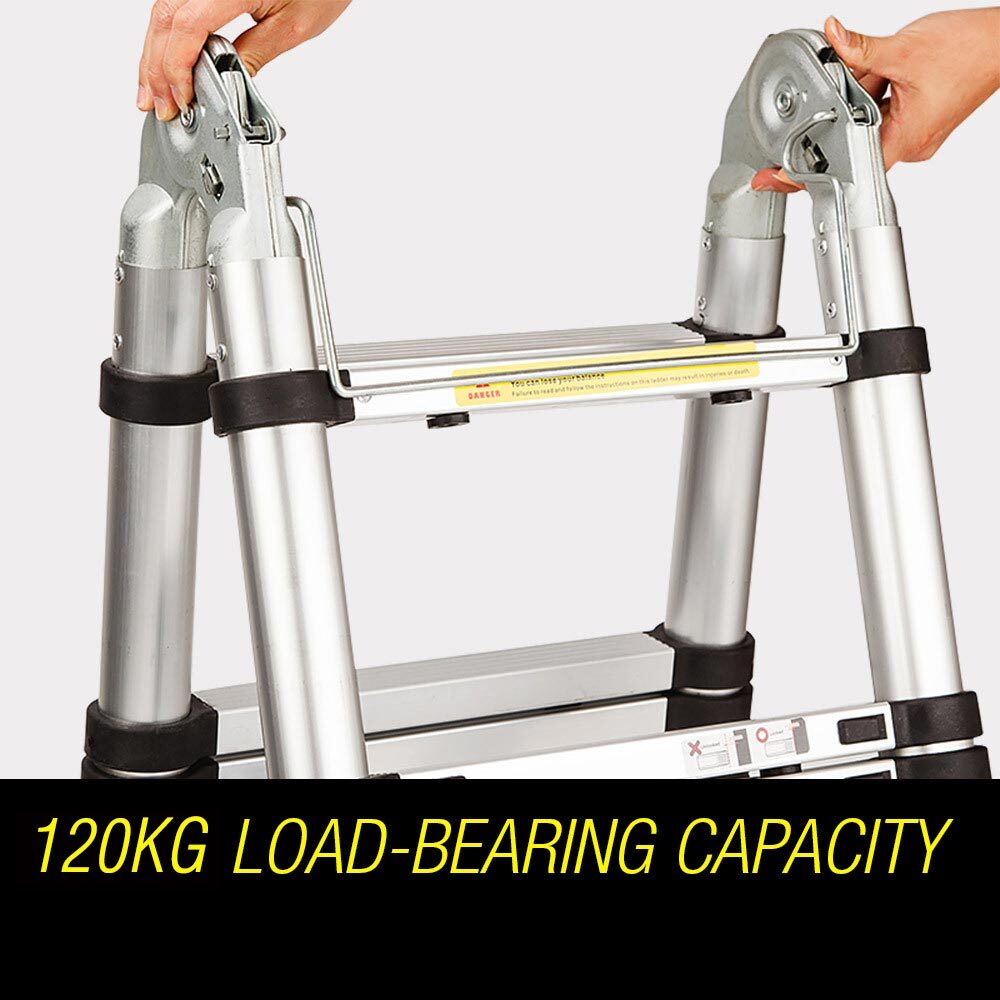 Bullet 3.8m Multipurpose Telescopic Folding Ladder – Compact, Versatile & Caravan-Ready