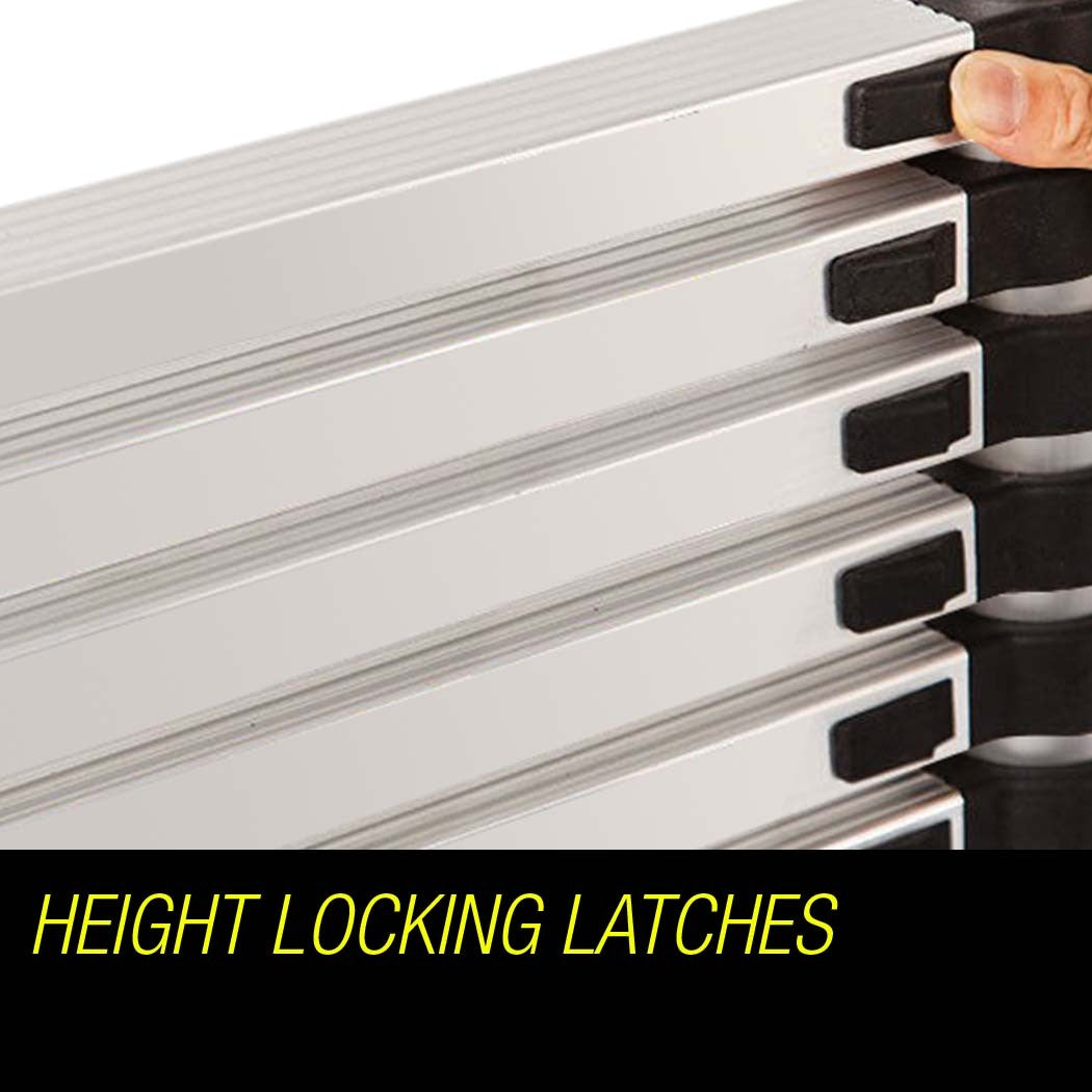 Bullet 3.8m Telescopic Aluminium Ladder – Portable, Compact & Built for Outdoor Adventure