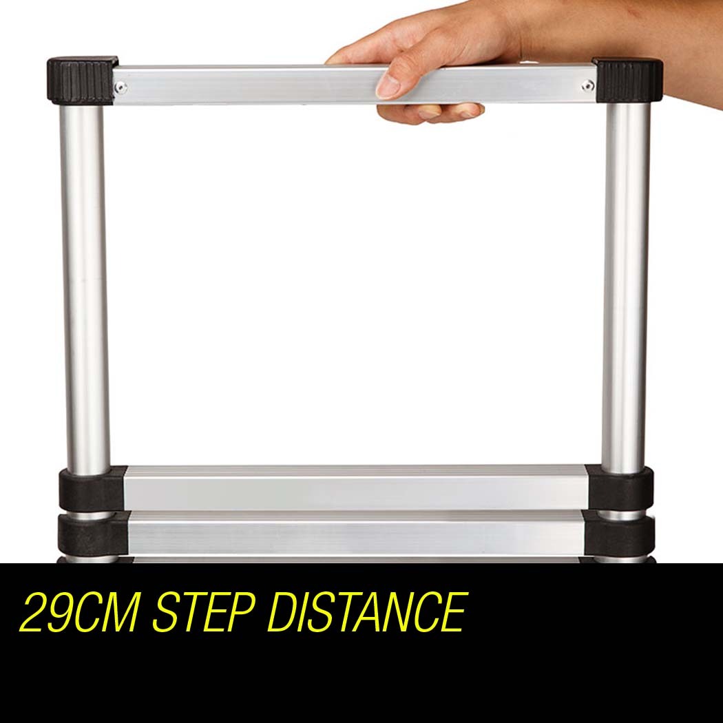 Bullet 3.8m Telescopic Aluminium Ladder – Portable, Compact & Built for Outdoor Adventure