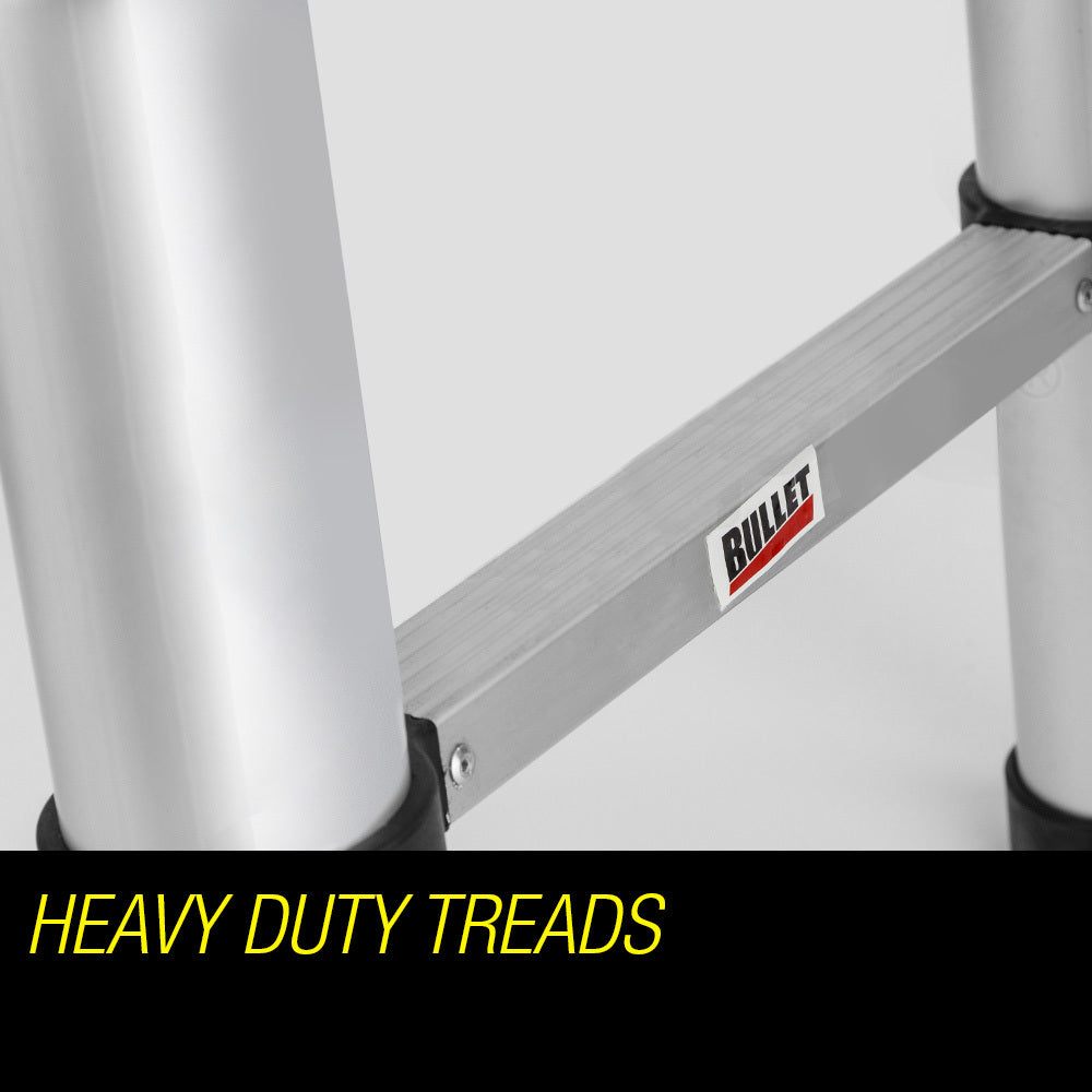 Bullet 3.8m Telescopic Aluminium Ladder – Portable, Compact & Built for Outdoor Adventure