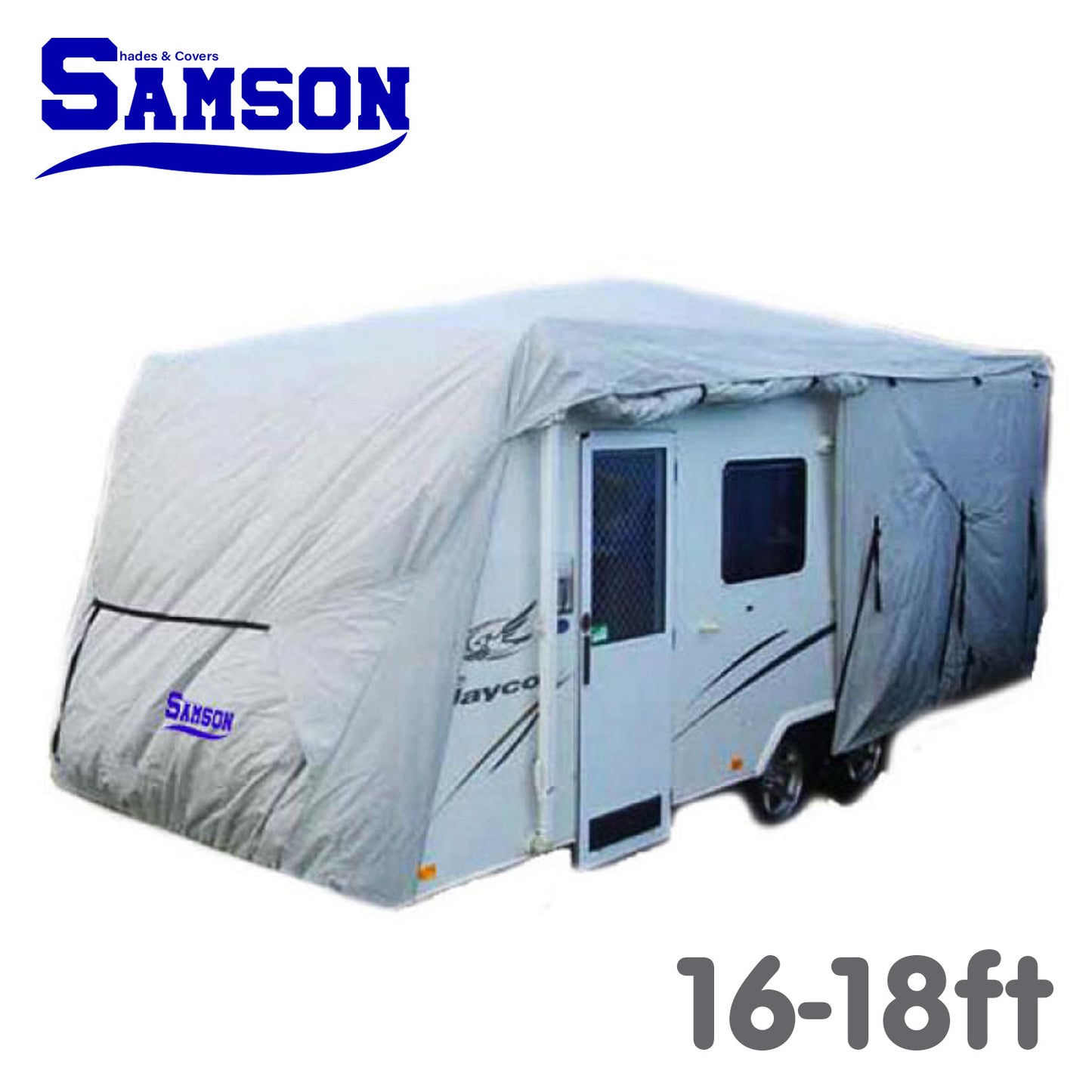 Samson Heavy Duty Caravan Cover 16-18ft - Waterproof, UV-Treated & Breathable