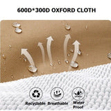 RAZOJESS Enlarged Moon Chair – Sky Blue | Premium Outdoor Camping Chair with High Back Support