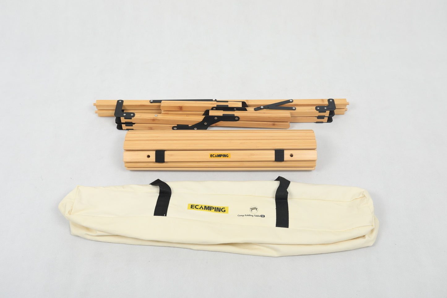 2 Chairs & 1 Table Bamboo Camping Set – Portable Outdoor Picnic Furniture