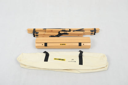 2 Chairs & 1 Table Bamboo Camping Set – Portable Outdoor Picnic Furniture