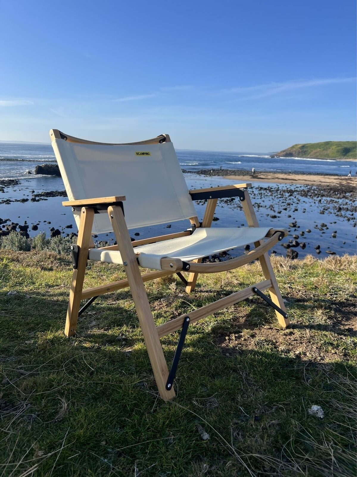 2 Chairs & 1 Table Bamboo Camping Set – Portable Outdoor Picnic Furniture