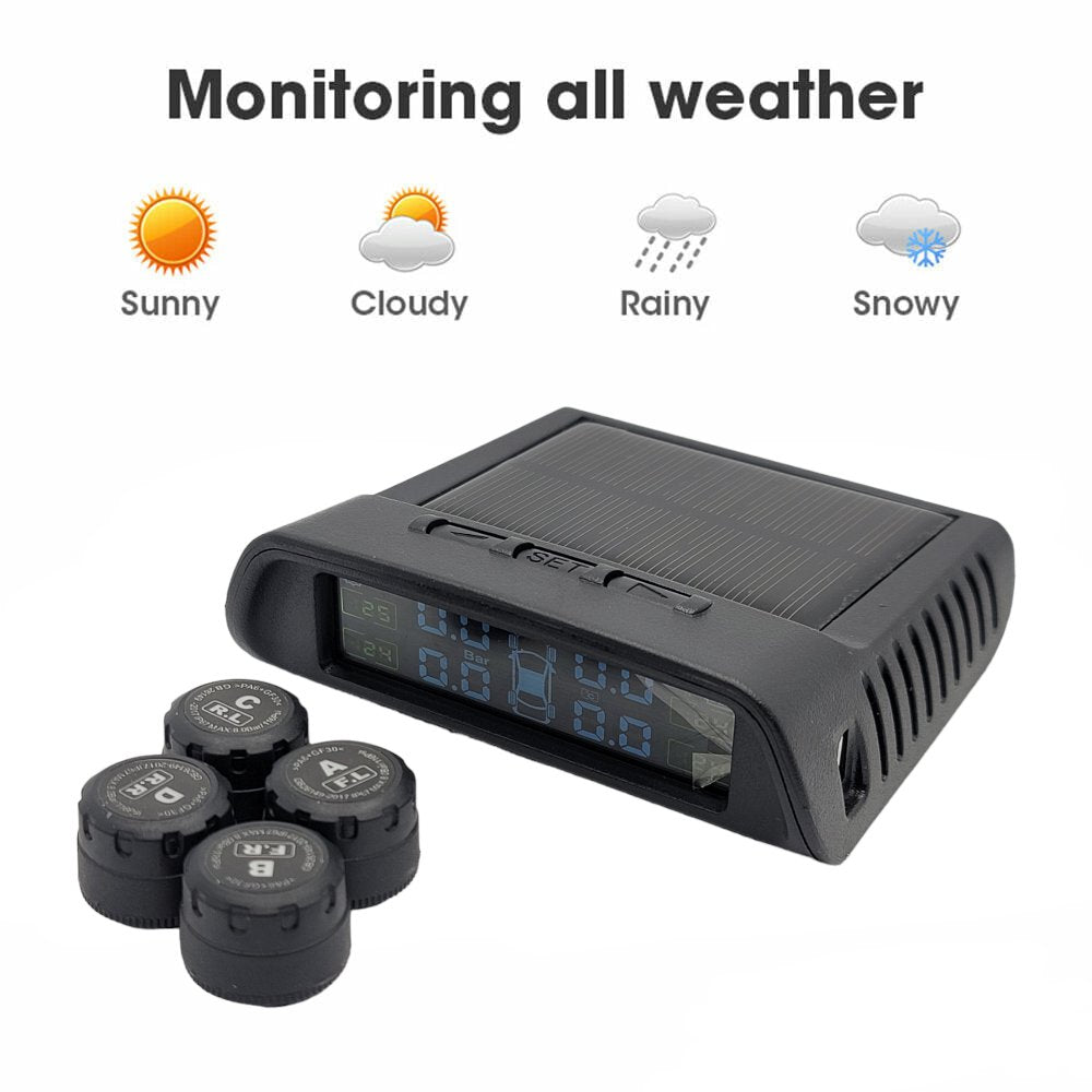 HRIDZ 1050 Solar Wireless TPMS – Car Tyre Pressure Monitoring System