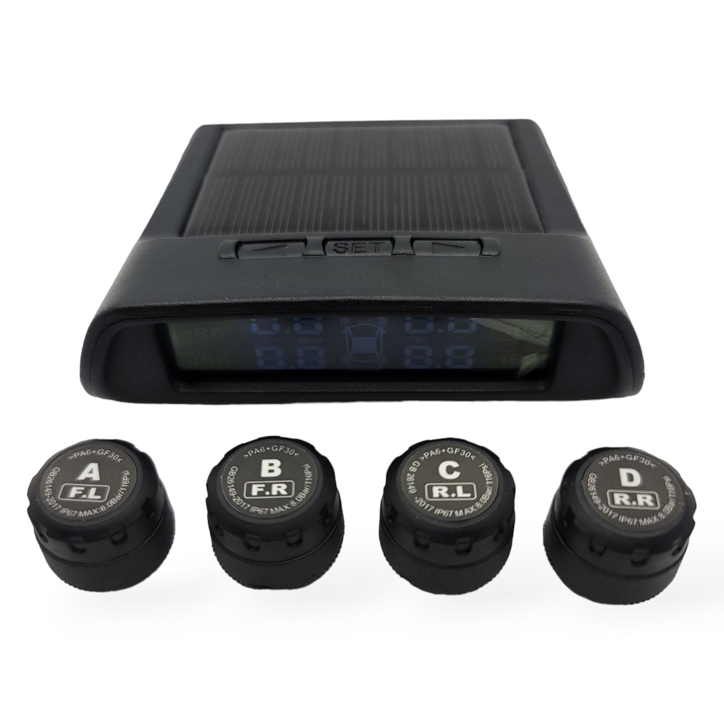 HRIDZ 1050 Solar Wireless TPMS – Car Tyre Pressure Monitoring System