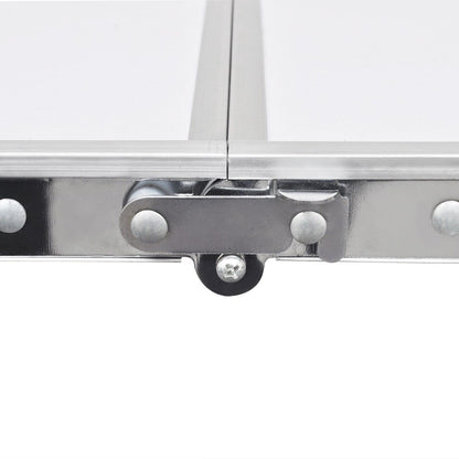 Aluminium Folding Portable Camping & Picnic Table – 120 x 60cm (White)