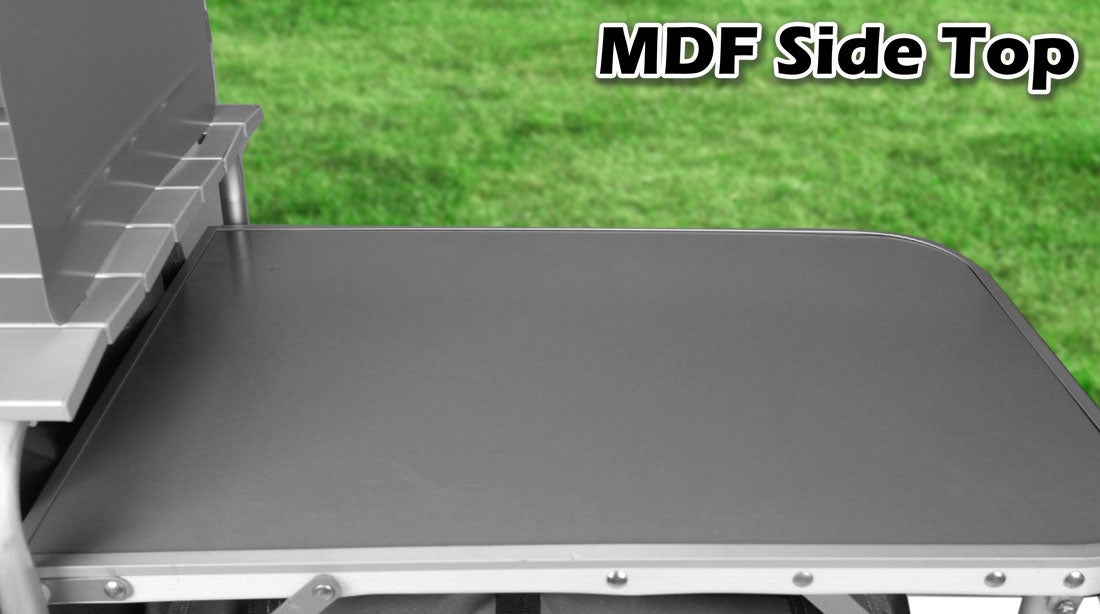 Deluxe Aluminium Foldable Camping Kitchen Table with Cupboard & Windshield – Ultimate Outdoor Cooking Station